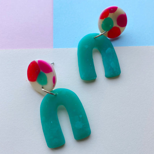 Translucent spotty earrings - The Argentum Design Co